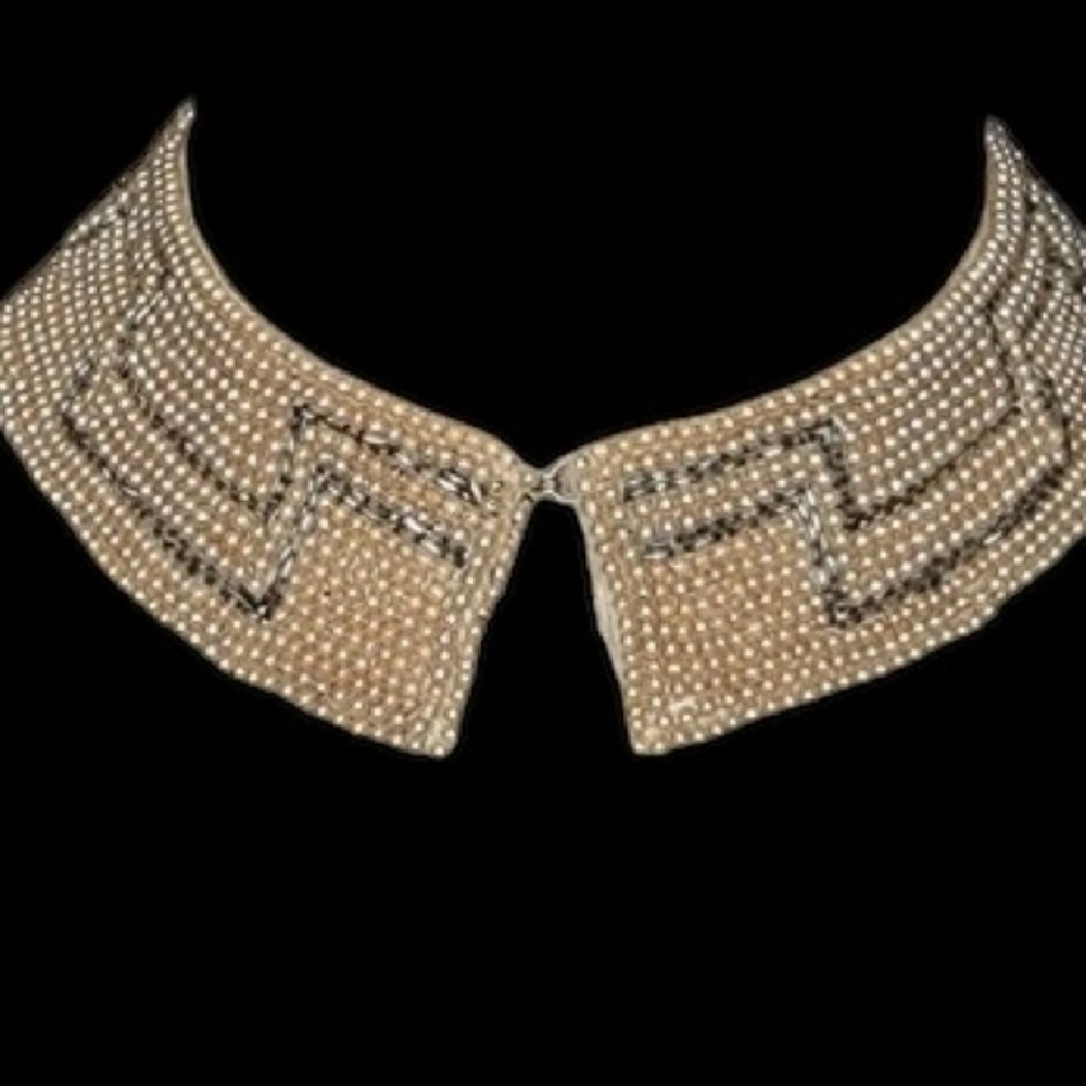 Midcentury Baar & Beards Inc Beaded Collar 1950s Accessory Top-Hit Fashions